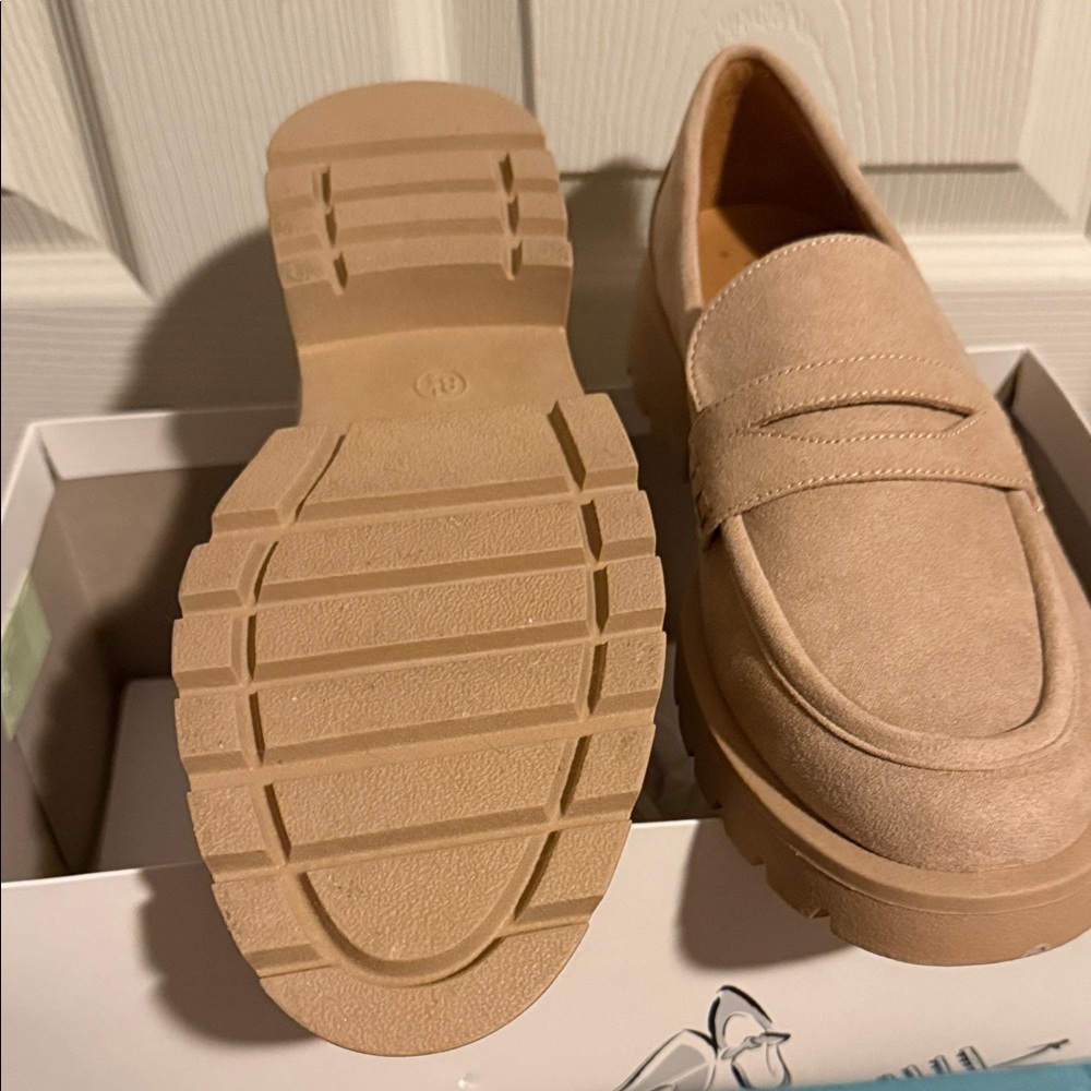 a new day Men's Suede Loafers in Tan - Picture 3 of 3